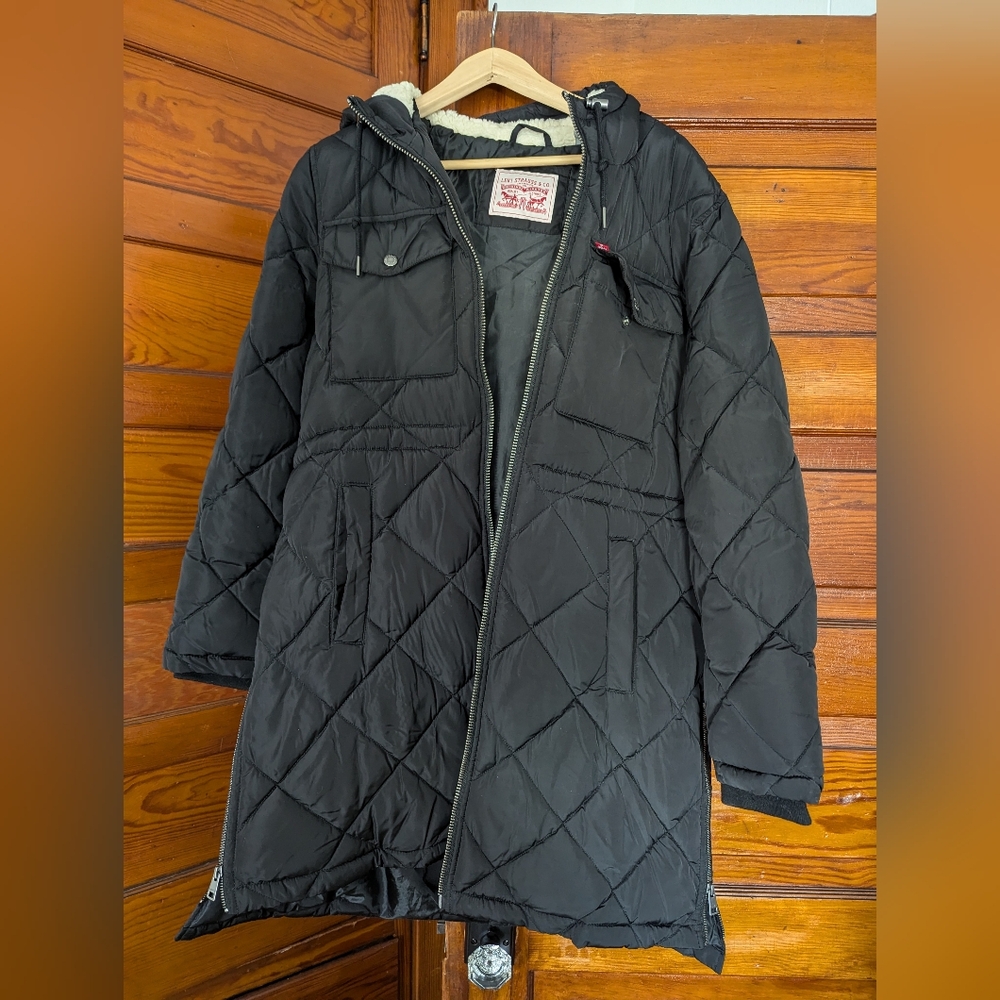 Levi Hooded Anorak Puffer Coat